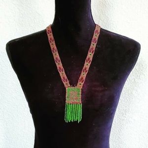 Vintage 1920s Art Deco sautoir flapper necklace